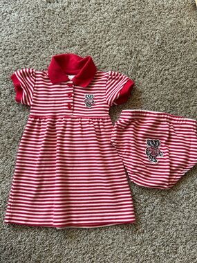 NWOT 12 months Wisconsin Badgers Dress & Bloomers University